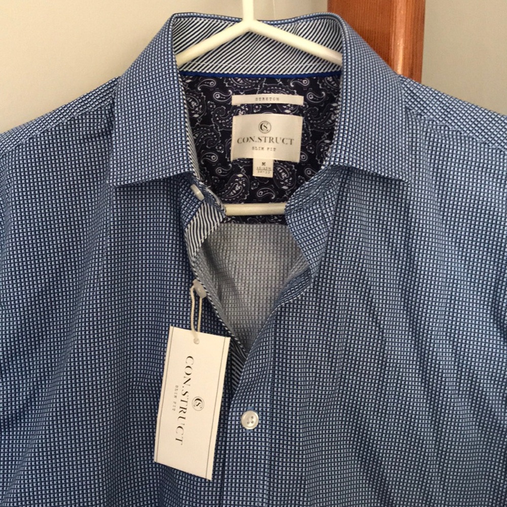 Construct men’s dress shirt